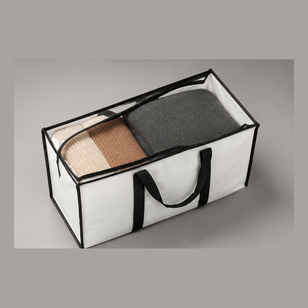 Großer Canvas-Shopper Seitenansicht