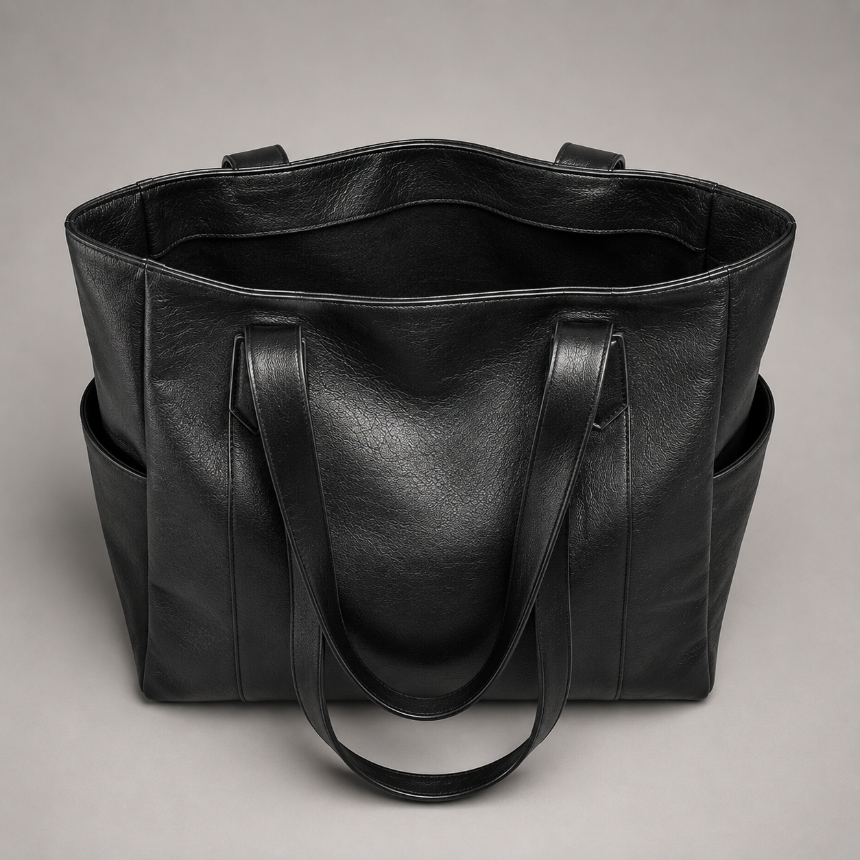 Klassische Leder-Tragetasche