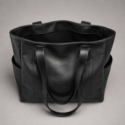 Klassische Leder-Tragetasche