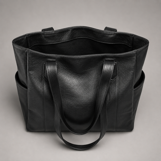 Klassische Leder-Tragetasche