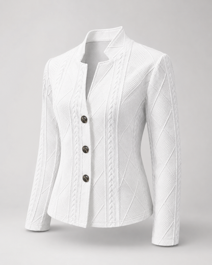 Zopfstrick-Blazer-Jacke Detailansicht
