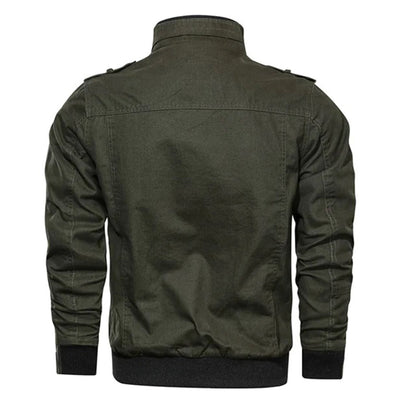 Men's Zip Up Casual Bomber Jacket product view