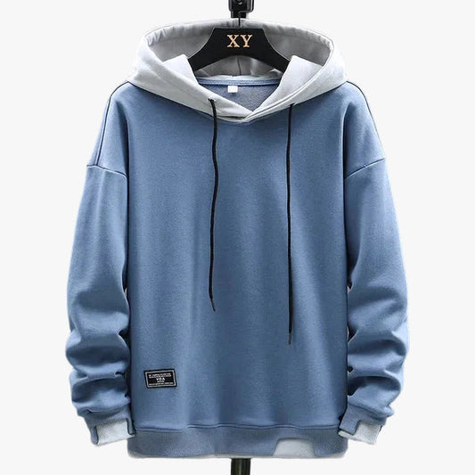 Men's Knit Hoodie with Drawcord Hood and Pouch Pocket product view