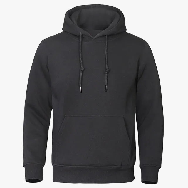 Men's Casual Fleece Hoodie With Drawstring Hood And Kangaroo Pocket product view
