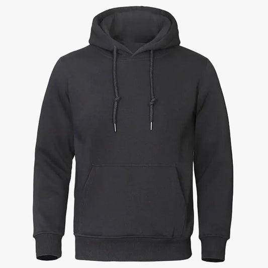 Men's Casual Fleece Hoodie With Drawstring Hood And Kangaroo Pocket product view