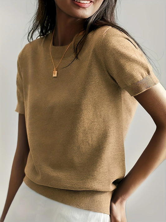 Spring Sweater with Short Sleeves - Mira product view