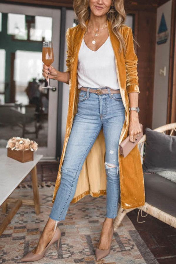 Ladies Stylish Suede Kimono Jacket - Isabella product view