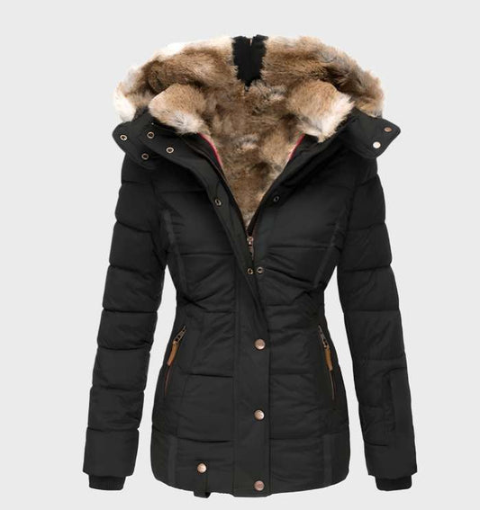 Slim Fit Ladies Winter Jacket with Hood - Aurora product view