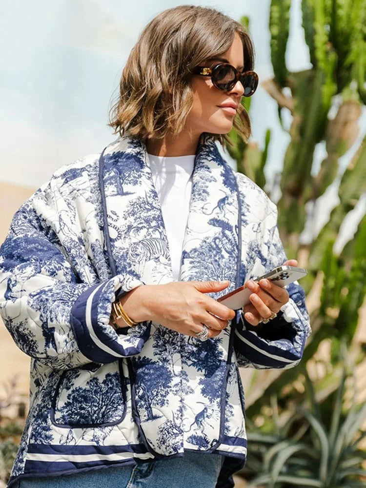 Oversized Quilted Jacket - Giuliana product view