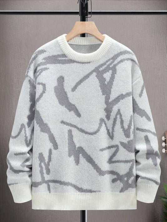 Men's Sweater with Graphic Print - Arvid product view