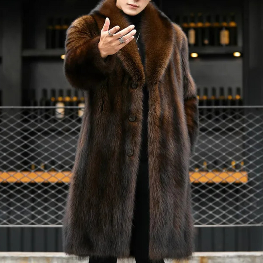 Timeless Men's Coat with Fur Look - Jules product view