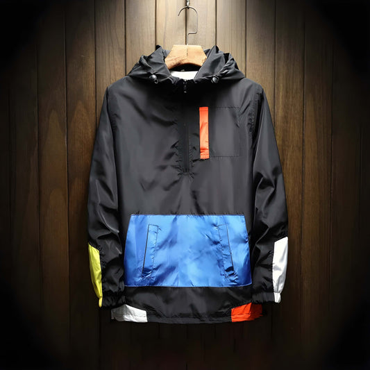 Half-Zip Hooded Windbreaker Jacket product view