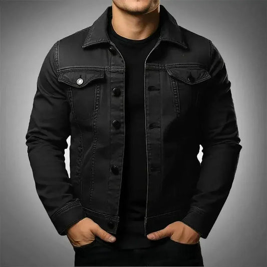 Robust & Timeless Men's Denim Jacket made from 100% Cotton - Noah product view