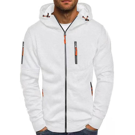 Men's Zip-Up Hooded Knit Sweater Fleece Pullover Hoodie product view