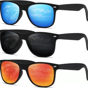 Sunglasses Men Polarized Sunglasses for Womens Trendy Retro Mirror Lens for Driving Fishing UV400 Protection