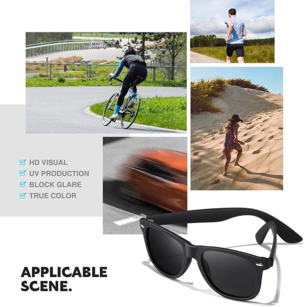 Sunglasses Men Polarized Sunglasses for Womens Trendy Retro Mirror Lens for Driving Fishing UV400 Protection - Image 6