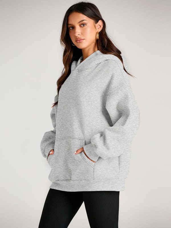 Womens Hoodies Oversized Sweatshirts Pullover Fleece Sweaters Long Sleeve Winter Fall Outfits Fashion Y2k Clothes - Image 3