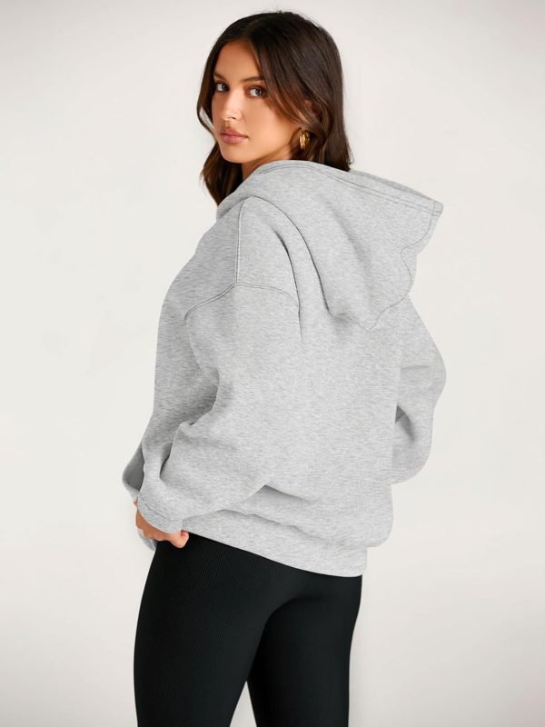 Womens Hoodies Oversized Sweatshirts Pullover Fleece Sweaters Long Sleeve Winter Fall Outfits Fashion Y2k Clothes - Image 4