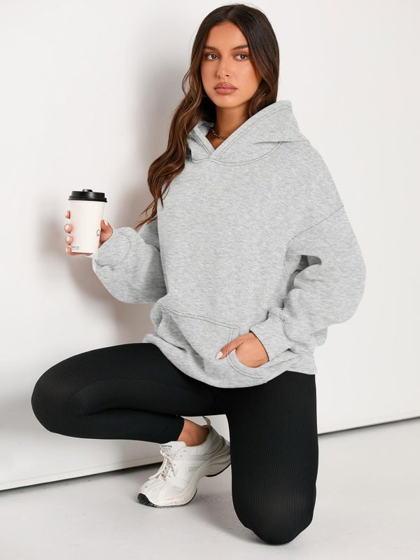 Womens Hoodies Oversized Sweatshirts Pullover Fleece Sweaters Long Sleeve Winter Fall Outfits Fashion Y2k Clothes - Image 5